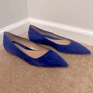 MM LaFleur Rowan flats - blue suede - size 39 / 8.5 - new!
